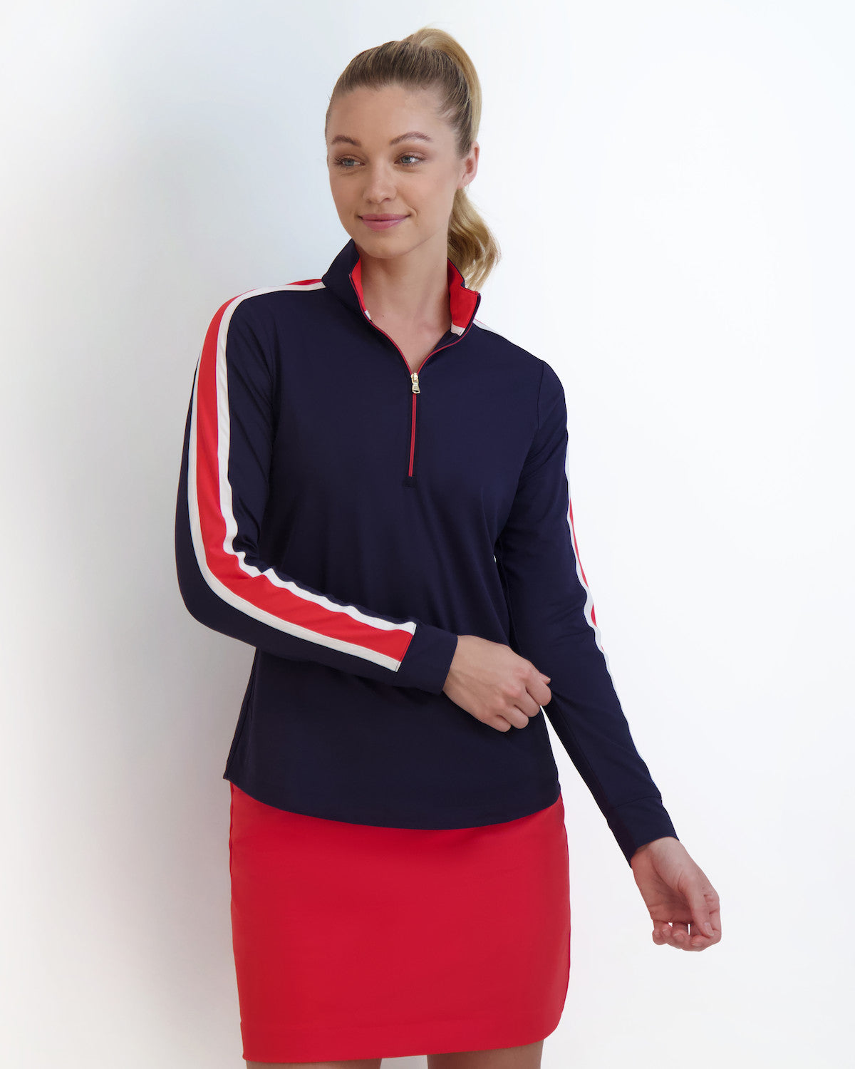 ERYNN ZIP MOCK - ECLIPSE