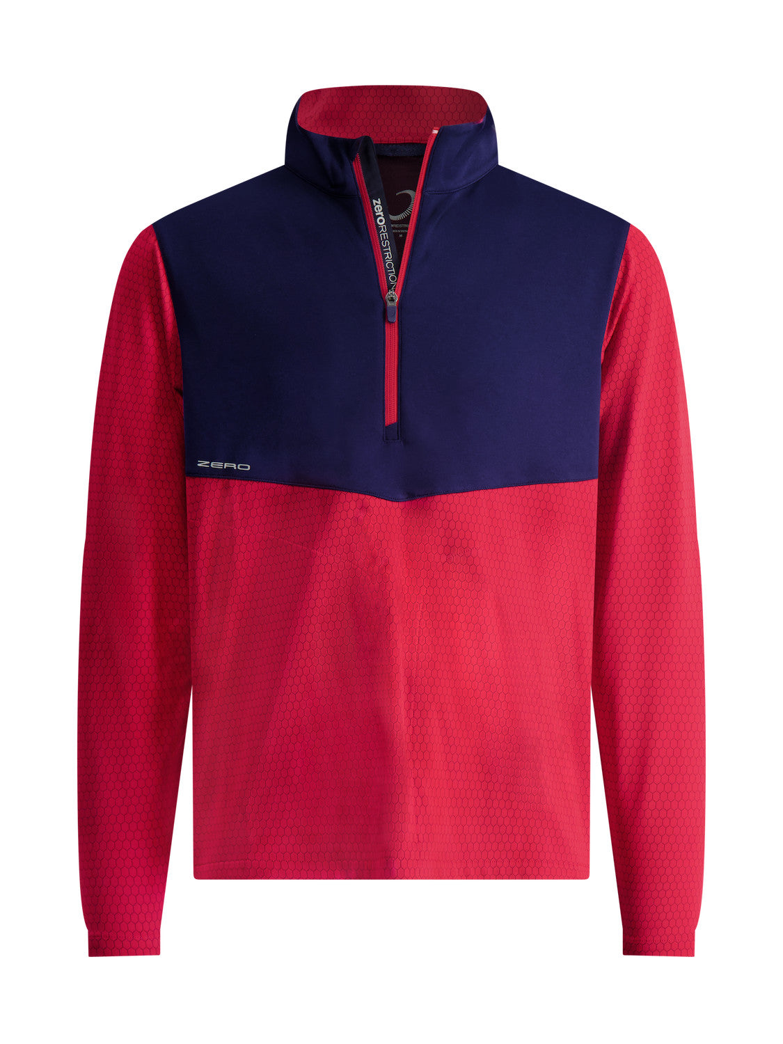 HEX 1/4 ZIP - BARN RED