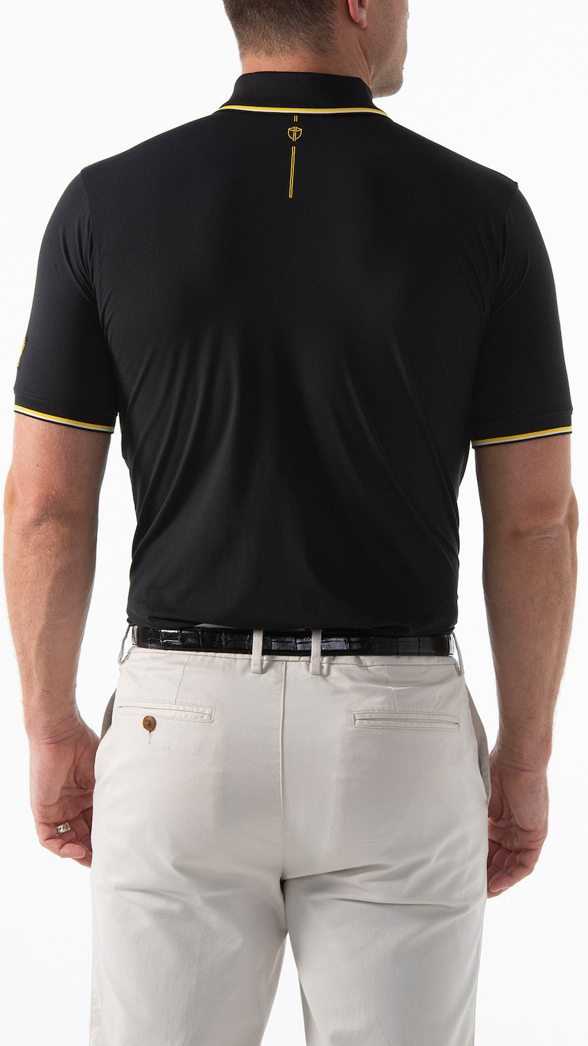 CRICKET STRIPED POLO - DARK KNIGHT